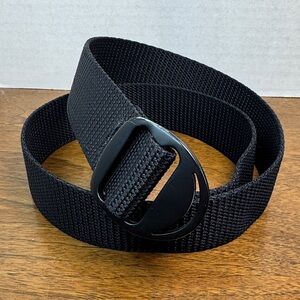 Like New - Bison Designs Solid Black Nylon Cargo Belt, Mens sz L, 38"